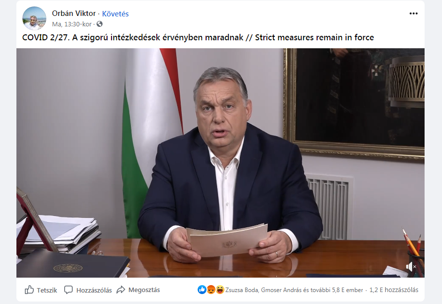 Orbán Viktor: január 11-ig érvényben maradnak az intézkedések | Aktuális |  VIRA