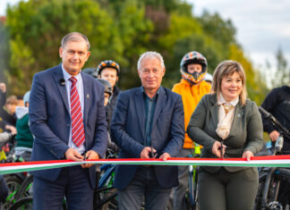 Kerékpáros ügyességi pályát adtak át Kiskőrösön