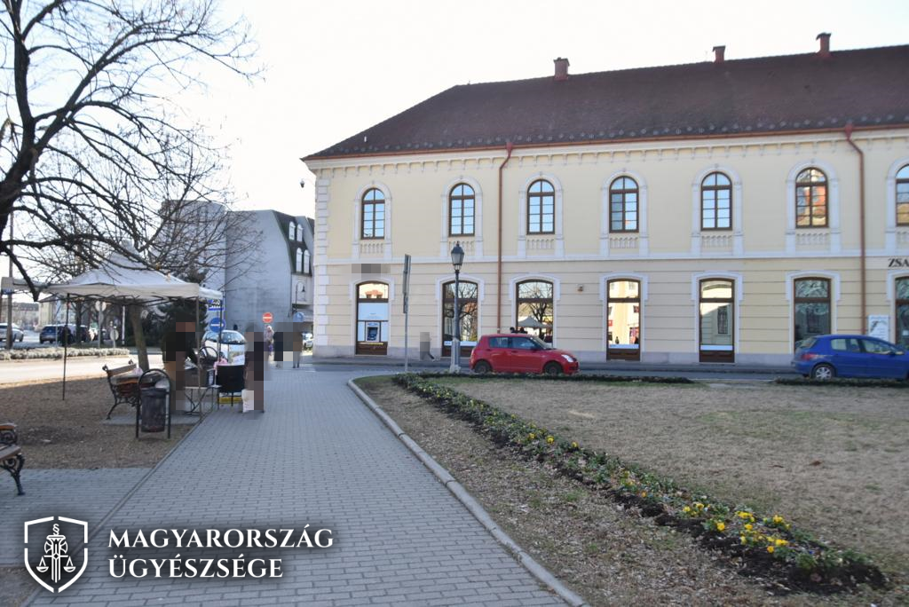 a rablás egyik helyszíne