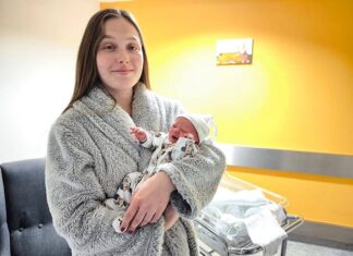 Keceli kislány a vármegye első babája 2026-ban