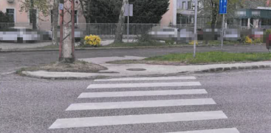 A zebra közepén sodorta el, majd továbbhajtott 