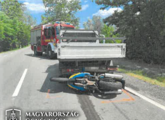 Járművek az ütközés után