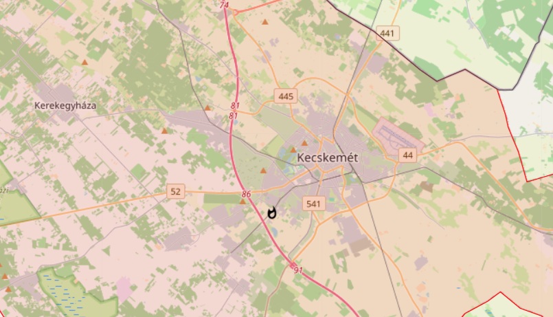 Hulladék ég Kecskemét közelében