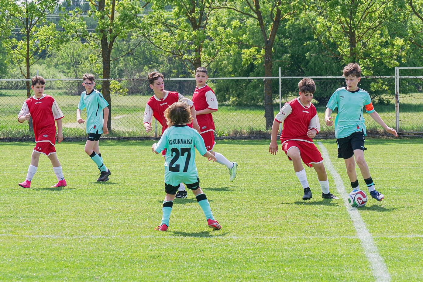 Kikaptak a kiskőrösi U14-es labdarúgók a kiskunmajsaiaktól