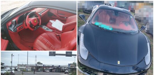Ferrari Spidert „fogtak” a határ közelében