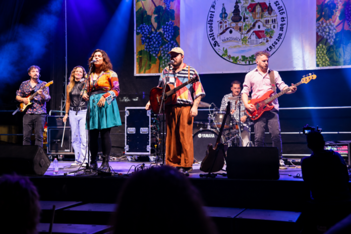 cc410706-f0d5-49e7-8b23-439fd3b3b406 Koncert közönsége a Soltvadkerti Szüreti Fesztivál szombat estéjén a Hősök terén