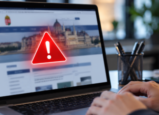 Informatikai biztonsági kockázat miatt átmenetileg nem érhető el a kormányhivatalok honlapja Laptop kijelzőjén piros figyelmeztető jelzés utal a kormányhivatalok honlapjának átmeneti elérhetetlenségére